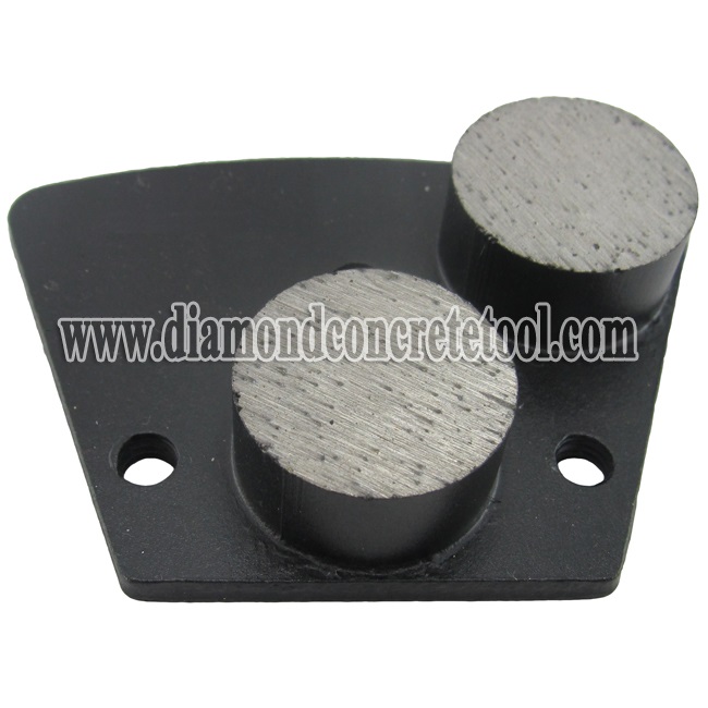 Trapezoid Diamond Concrete grinding plates(Double Round)